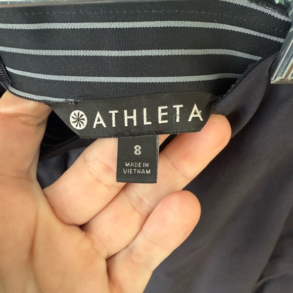 ATHLETA Gray Wander Slim High Rise Back Zip Pants {353450} Size 8 - Picture 4 of 6